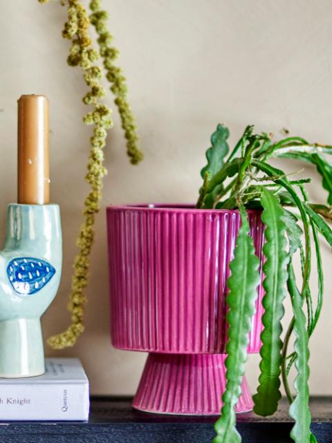 Ayleen Flowerpot, Pink, Stoneware