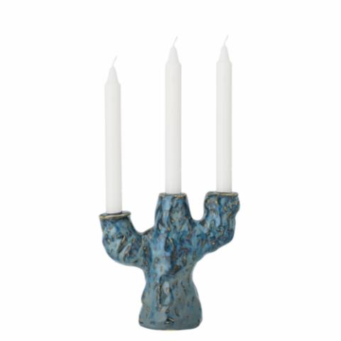 Tahoka Bougeoir, Blue, Grès