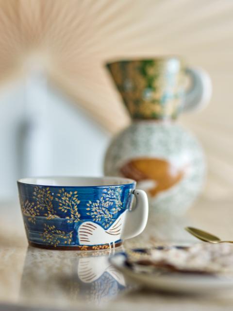 Hezha Bowl, Blue, Stoneware