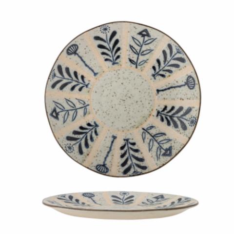 Leonie Plate, Blue, Stoneware