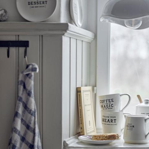 Garner Abat-jour, Gris, Grès