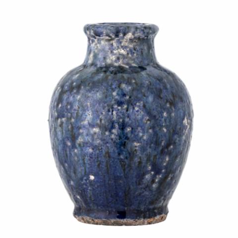 Nimue Deco Vase, Blue, Terracotta