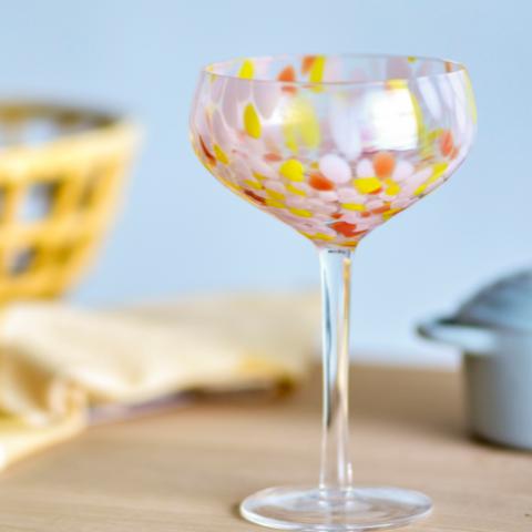 Lilya Verre à cocktail, Rose, Verre