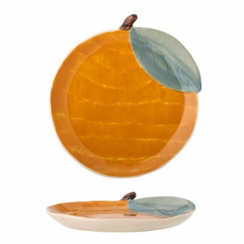 Agnes Plate, Orange, Stoneware