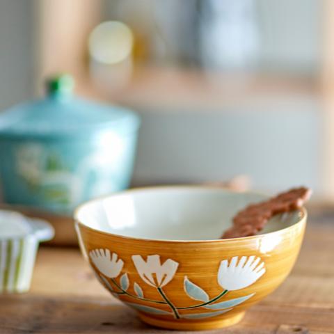 Tangier Bol, Orange, Grès