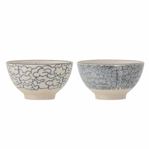Nyah Bowl, Blue, Stoneware