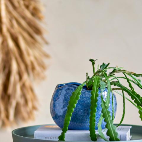 Pennie Pot de fleurs, Blue, Grès