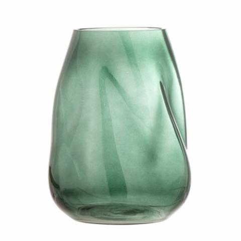 Ingolf Vase, Grün, Glas