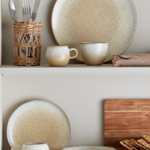 Paula Ensemble de petit déjuner, Nature, Grès