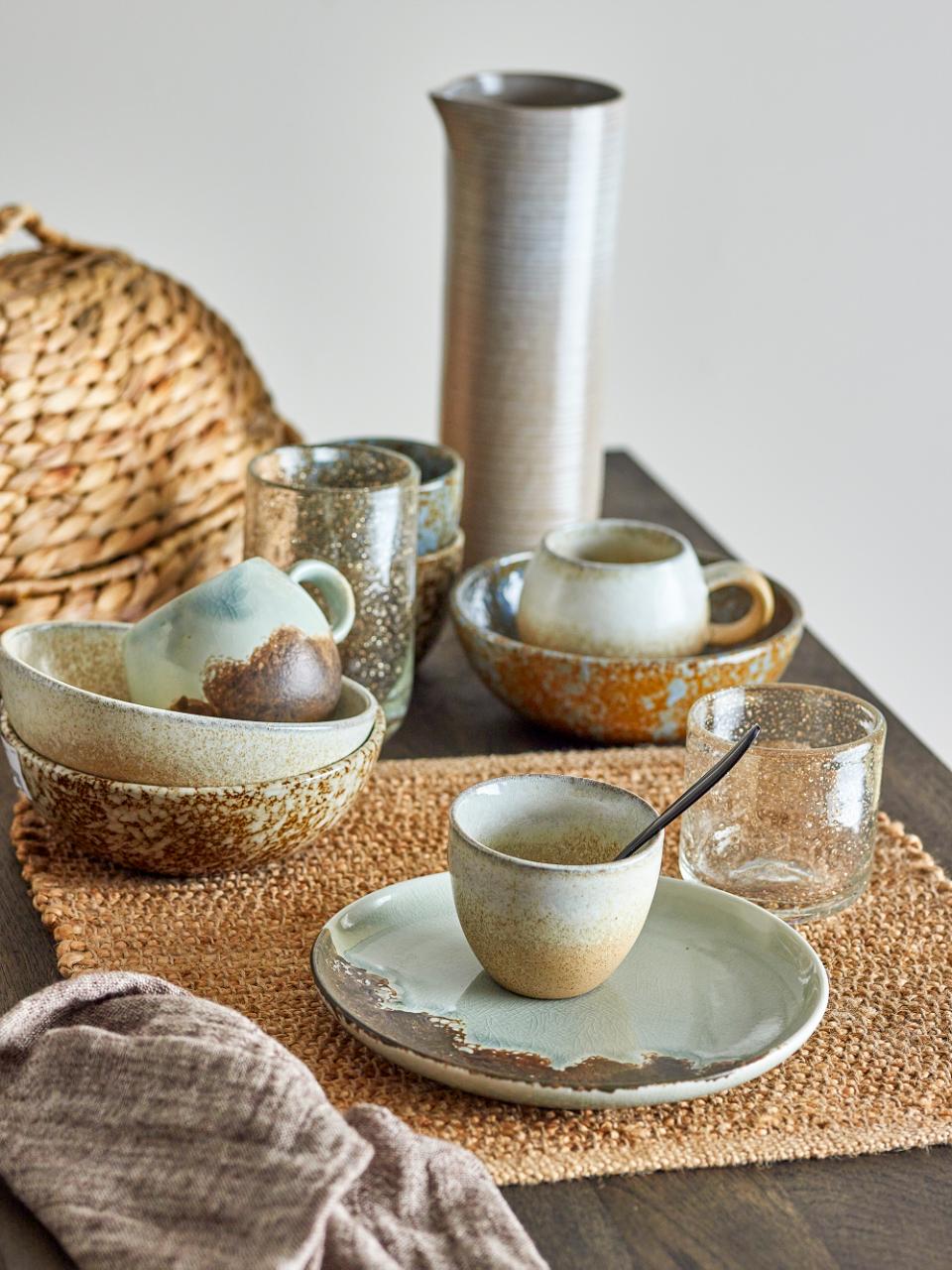 Paula Frühstück Set, Natur, Steingut