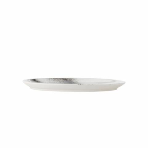 Paula Plate, Grey, Stoneware