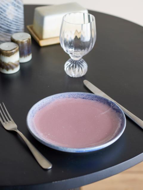 Paula Assiette, Rose, Grès