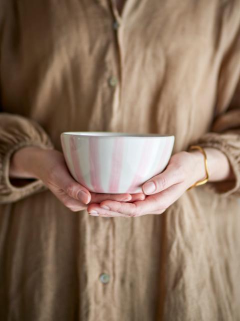 Begonia Bowl, Rose, Stoneware
