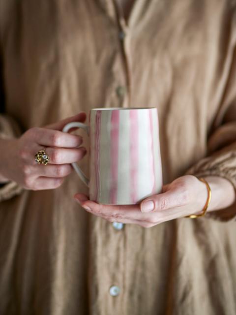 Begonia Mug, Rose, Stoneware