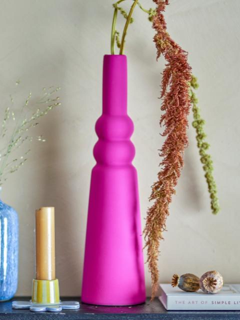 Isolde Vase, Pink, Steingut
