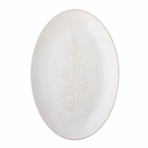 Winter Serving Plate, Nature, Stoneware