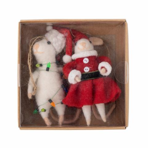 Peo Ornament, Red, Wool