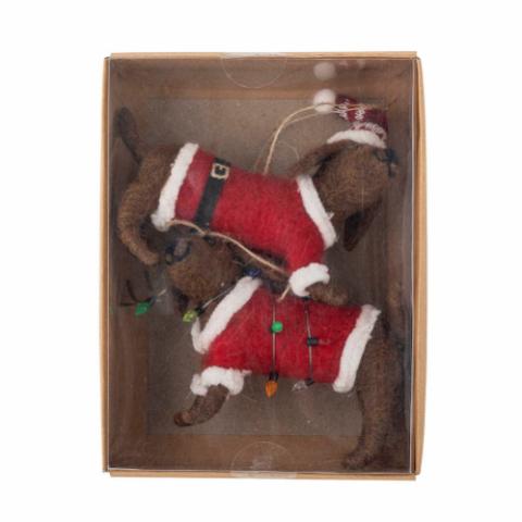 Monty Ornament, Multi, Wool