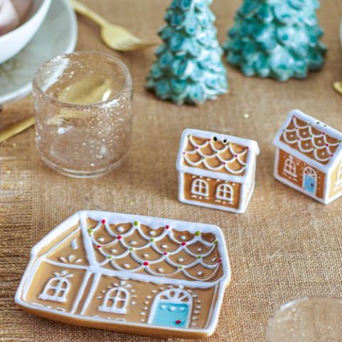 Ginnie Assiette de service, Marron, Céramique