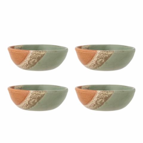 Paula Bowl, Multipack, Green, Stoneware