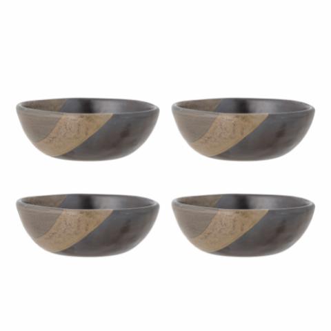 Paula Bowl, Multipack, Brown, Stoneware