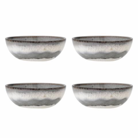 Paula Bowl, Multipack, Grey, Stoneware