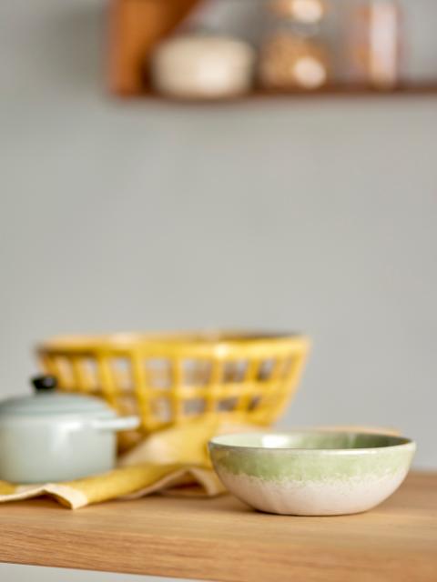 Paula Bowl, Multipack, Green, Stoneware