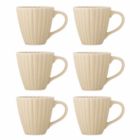 Latina Cup, Multipack, Nature, Stoneware