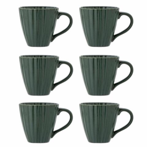 Latina Cup, Multipack, Green, Stoneware