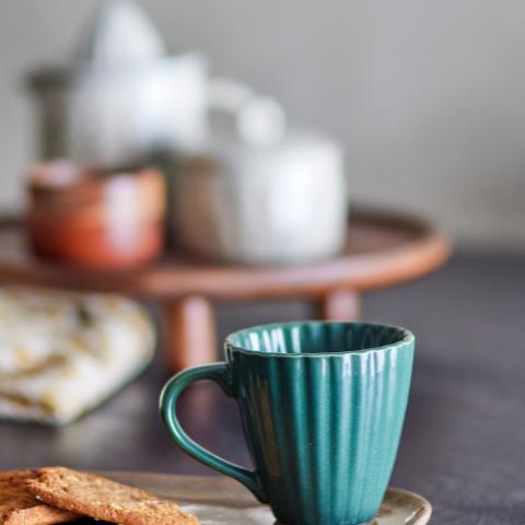 Latina Cup, Multipack, Green, Stoneware