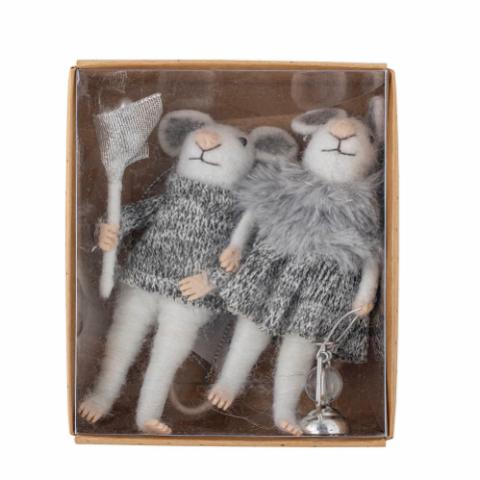 Peo Ornament, Grey, Wool