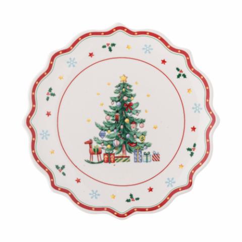 Naive Tallerken, Rød, Keramik