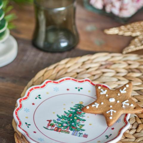 Naive Assiette, Rouge, Céramique