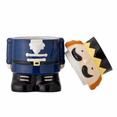 Feast Jar w/Lid, Multi, Stoneware