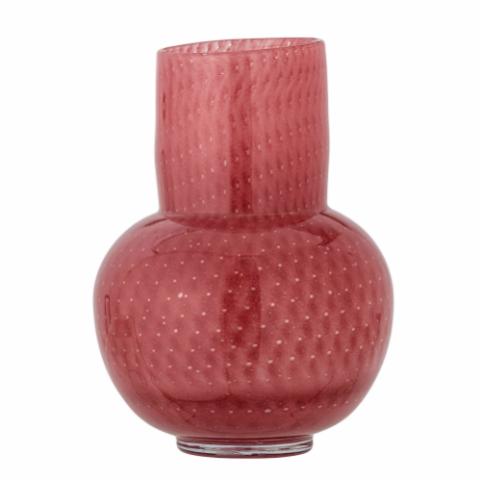 Roscoe Vase, Rose, Glass