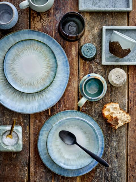 Calen Teller, Blau, Steingut