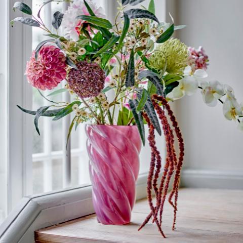 Callo Vase, Rose, Glass