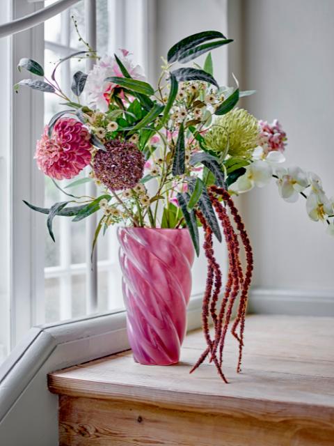 Callo Vase, Rose, Glass