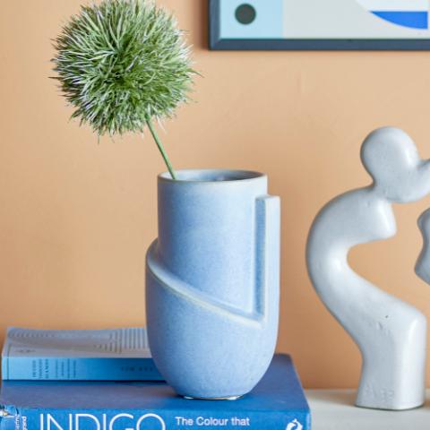 Norbert Vase, Blue, Stoneware