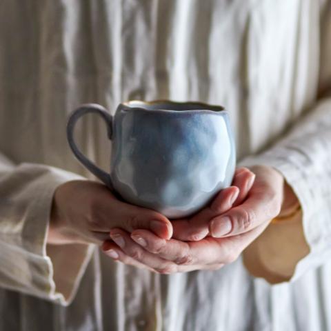 Estella Cup, Blue, Stoneware