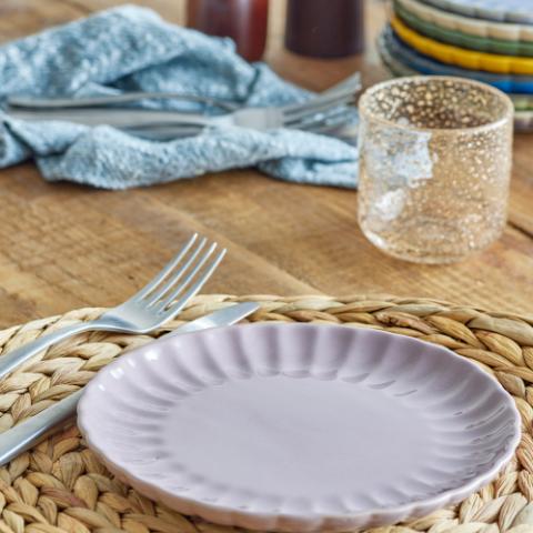 Latina Plate, Rose, Stoneware