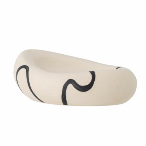 Minna Bowl, White, Stoneware