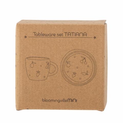 Tatiana Ensemble de vaisselle, Nature, Grès