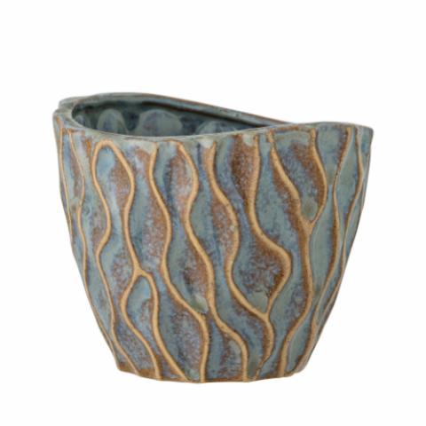 Feren Flowerpot, Blue, Stoneware