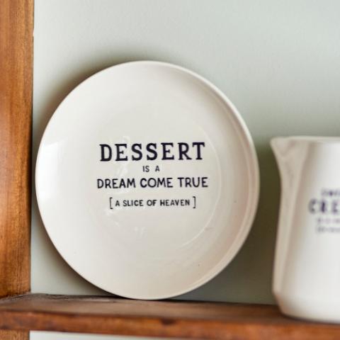 Wendy Assiette, Blanc, Grès