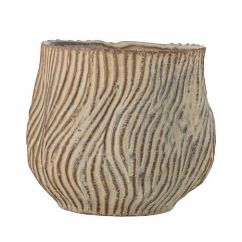 Dua Flowerpot, Brown, Stoneware