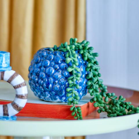 Susannah Pot de fleurs, Blue, Grès