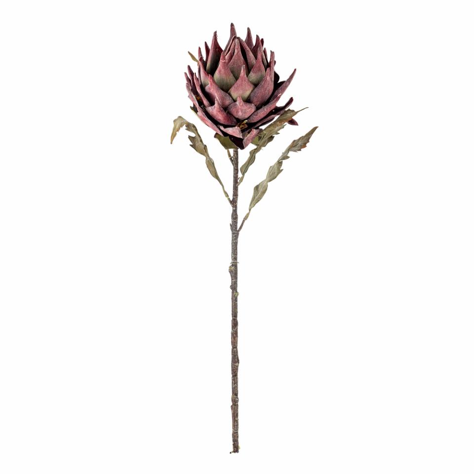 Protea Stiel, Violett, Künstliche Blumen