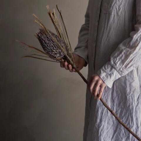 Palmflower Tige, Marron, Fleurs artificielles