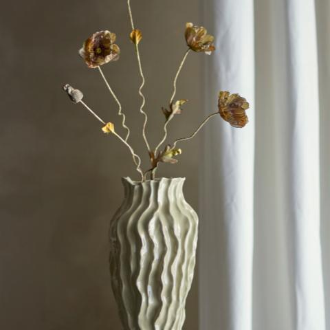 Poppy Tige, Marron, Fleurs artificielles